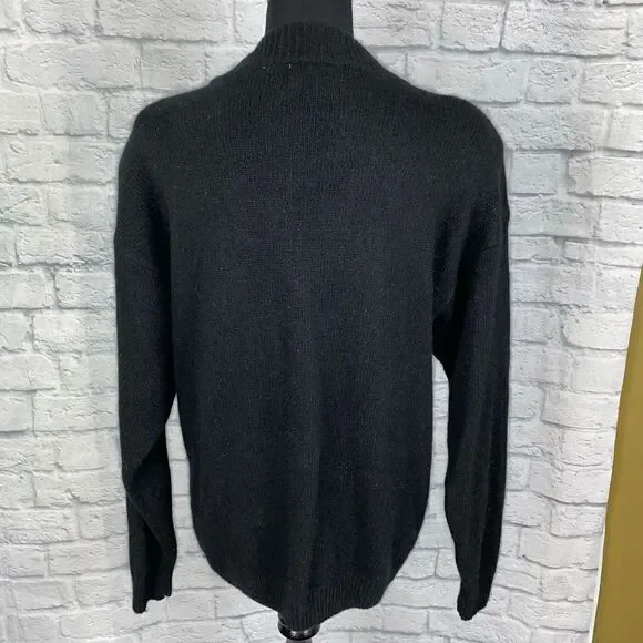 J.P. Val vintage 1980’s Longsleeve sequin accented flowers & bows sweater sz LG - Picture 11 of 11